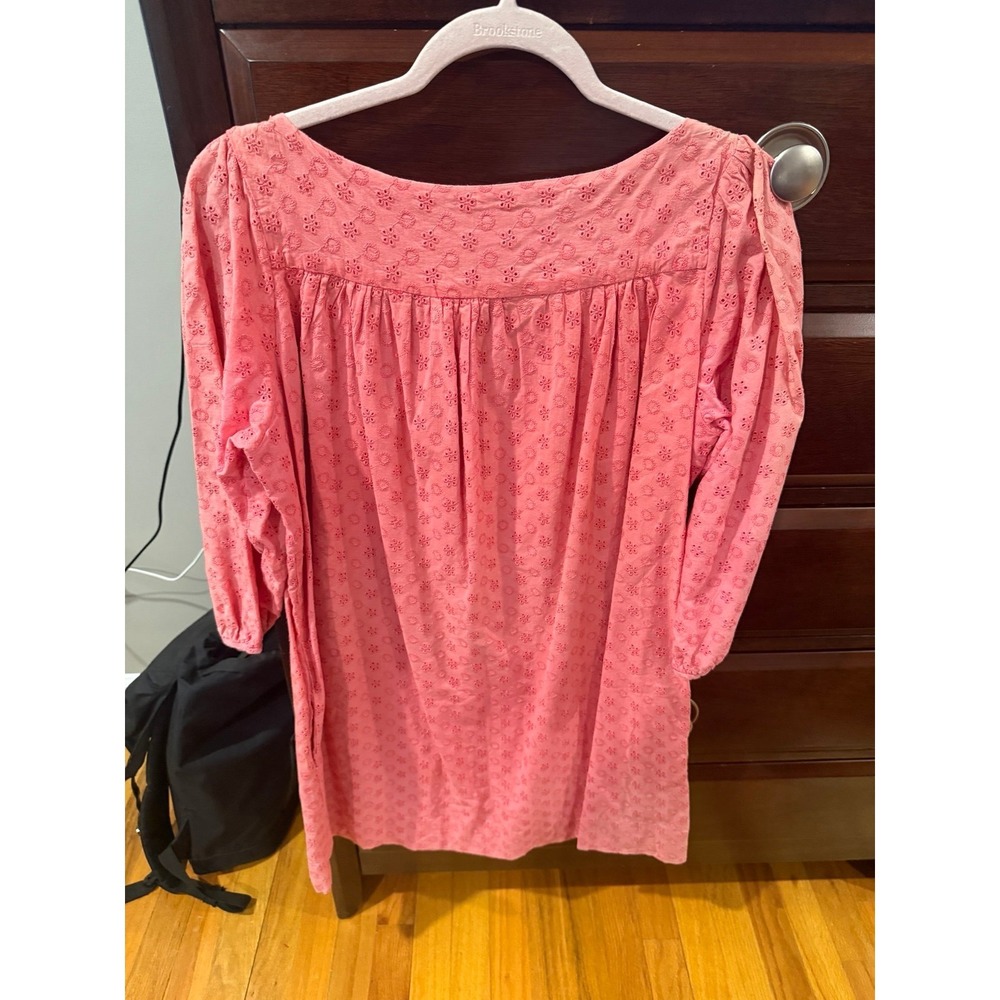 Roberta Freyman Eyelet Dress Coral - Picture 3 of 3